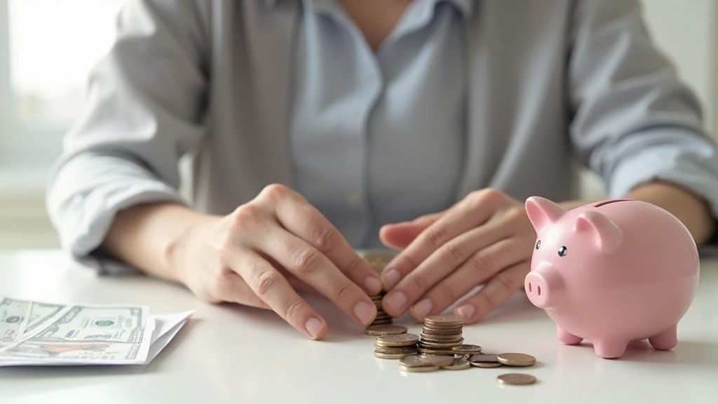 Профессиональное фото человека, сортирующего банкноты и монеты для создания аварийного фонда сбережений