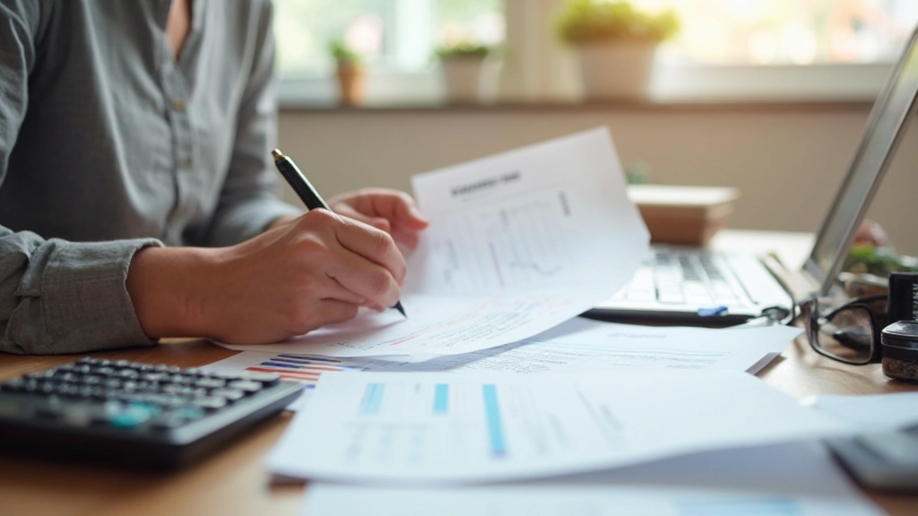 Человек отслеживает расходы с помощью мобильного приложения на смартфоне